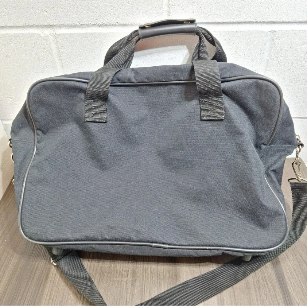 Lewis & Hyde Duffel Bag Unisex Large‎ Black Canvas Travel Weekender Carry On